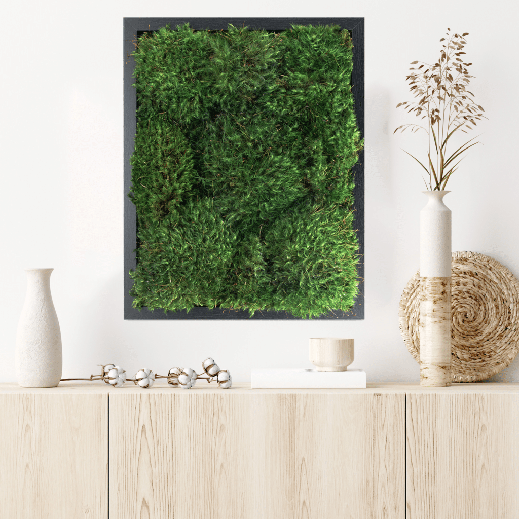 Moss Wall Art 12x8, buying 12x16, 16x32, 24x24, 24x48, 36x36 |Custom Black Moss wall Art | Moss Art | Home Decor