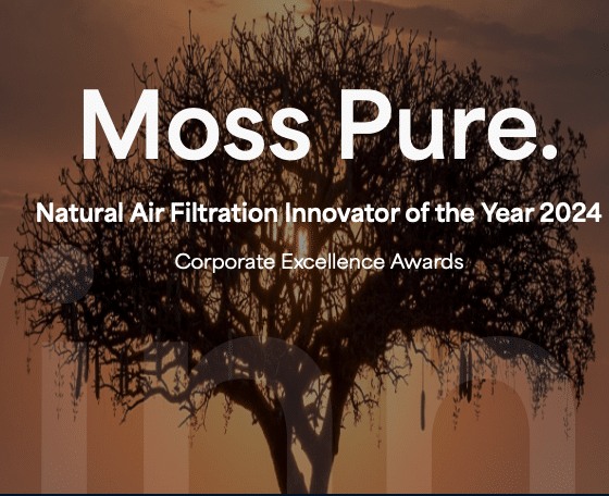 Moss Air Filter from Moss Pure wins Global Award for Best Air Filter in 2024.